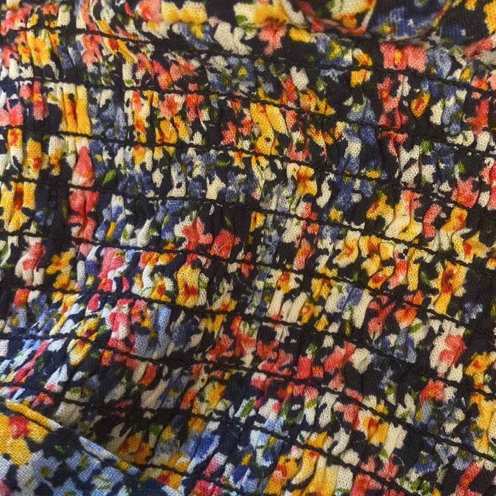 Old Navy Floral Tiered Seersucker Dress In Size XXL - Picture 3 of 4